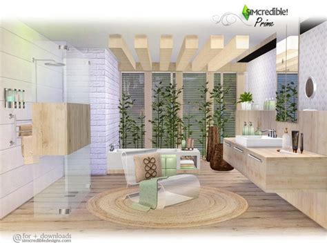 Prime modern bathroom by SIMcredible at TSR » Sims 4 Updates