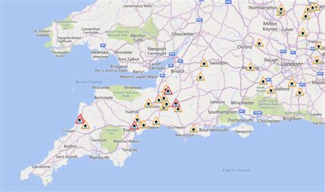 Somerset flooding map: Where floods have hit and the latest Met Office ...