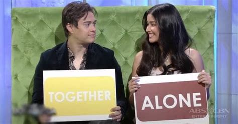 LizQuen play the "Alone or Together" game | ABS-CBN Entertainment