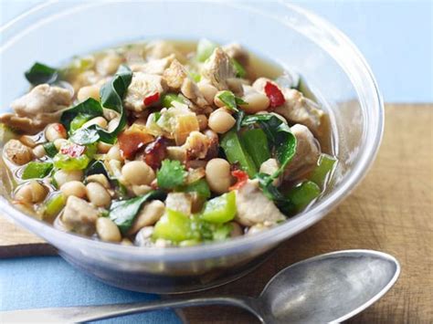 White-Bean Chili Recipe : Paula Deen : Food Network | No bean chili, White bean chili, White ...