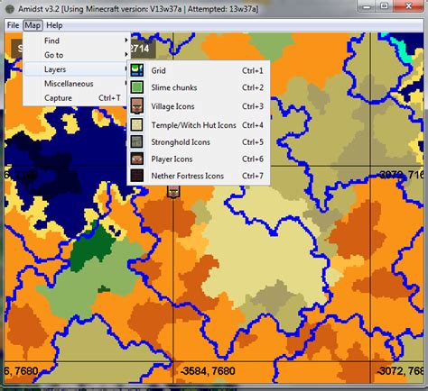 [v3.7] AMIDST - Strongholds, Village, Biome, Etc. Finder. [1.7.4] - Minecraft Tools - Mapping ...