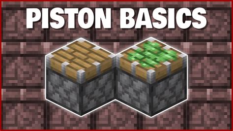 Minecraft Piston Basics | How to Use Pistons! - YouTube