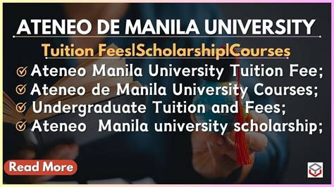 Ateneo de Manila University | Tuition fee|Courses|Scholarship