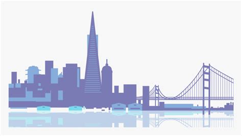 San Francisco Skyline Png - San Francisco Skyline Clipart, Transparent Png - kindpng