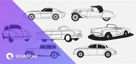 Classic Cars | Free DXF Files | Scan2CAD