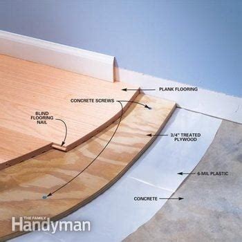 Installing Wood Flooring Over Concrete (DIY)