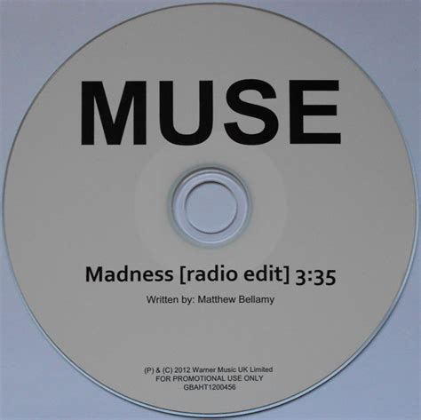 Muse - Madness (2012, CDr) | Discogs