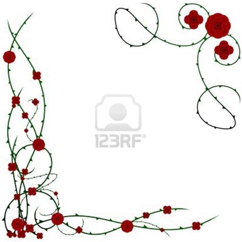 Rose Vine Border Clip Art | Wallpapers Gallery