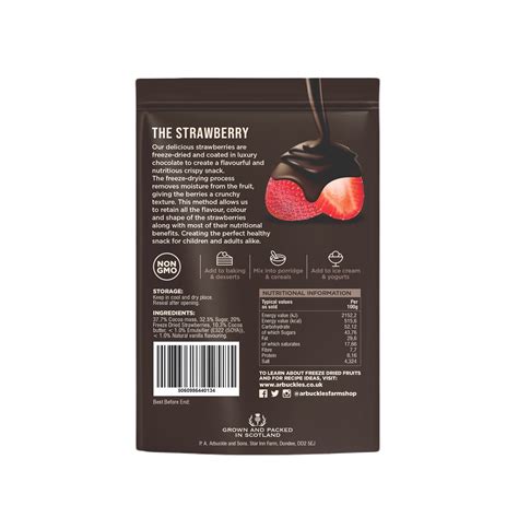 Freeze Dried Strawberries in Dark Chocolate | Arbuckle's Farm Shop