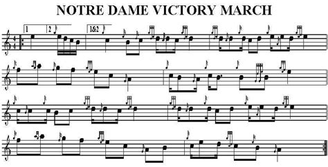 Notre Dame Victory March Lyrics : The famous chorus and its melody are now in the public domain ...