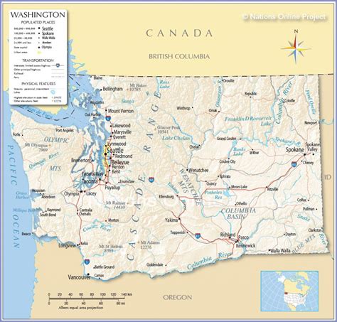 Washington State Road Map Printable - Printable Map