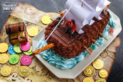 Pirate Ship Cake - Great for Birthdays! | Favorite Family Recipes