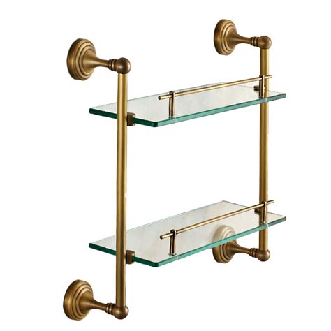 Bathroom Shelves Glass Brass – Everything Bathroom