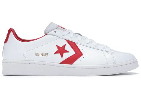 Converse Pro Leather Ox White Red Men's - 167970C - US