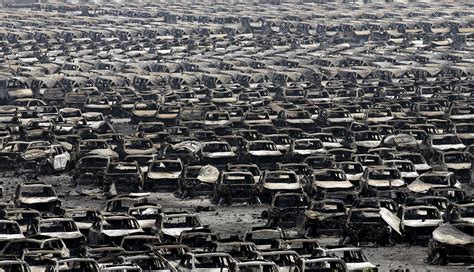 China explosions aftermath: Photos from inside the blast zone show the devastation in Tianjin