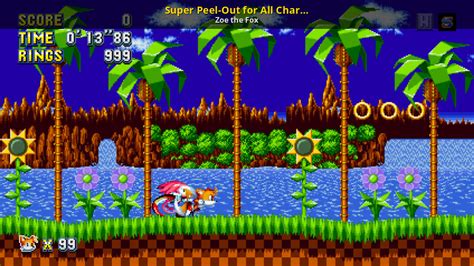 Super Peel-Out for All Characters [Sonic Mania] [Mods]