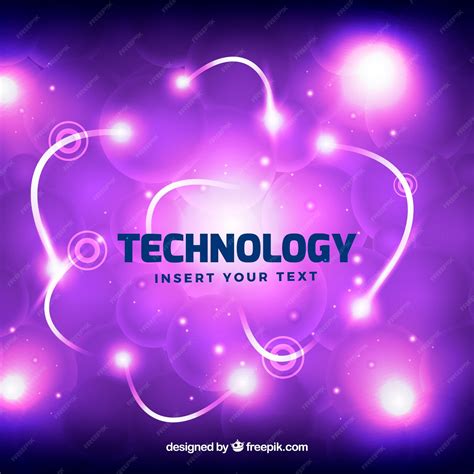 Free Vector | Bright purple technology background