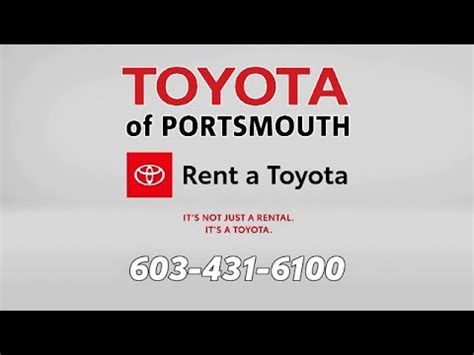 Toyota of Portsmouth Toyota Rental Service - YouTube