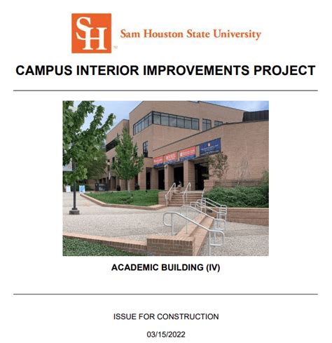 Campus Interior Improvements - Sam Houston State University - Virtual Builders Exchange