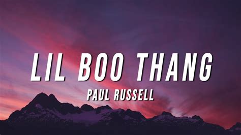 Paul Russell – Lil Boo Thang DOWNLOAD & Lyrics