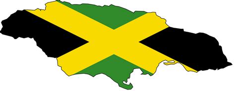 Jamaica Flag Map - Mapsof.Net