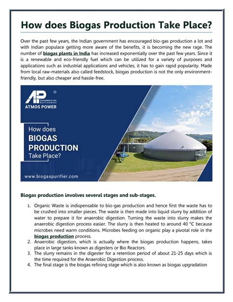 How does Biogas Production Take Place? by biogaspurifier - Issuu