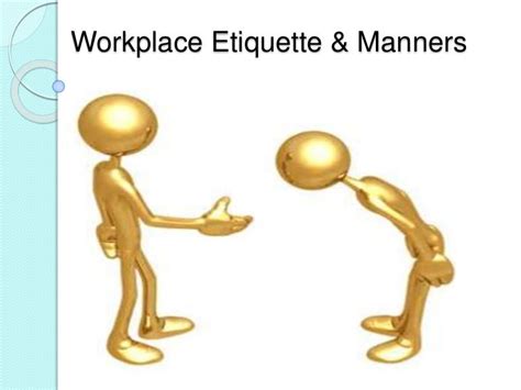 Workplace Etiquette & Manners | Etiquette and manners, Good ...