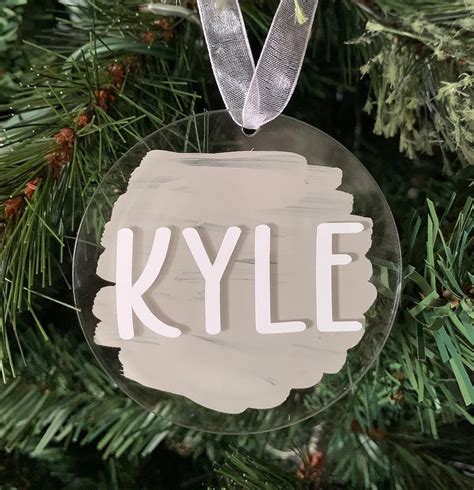 Acrylic Ornaments Christmas Ornaments Personalized - Etsy