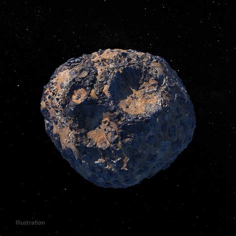 Illustration of Asteroid Psyche