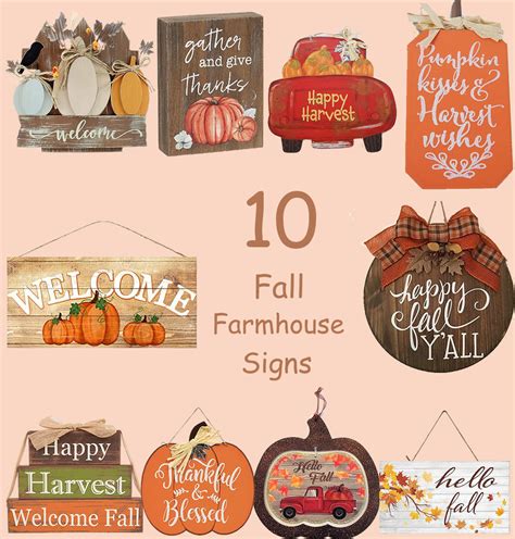 10 Best Fall Farmhouse Style Signs - Seeing Dandy Blog