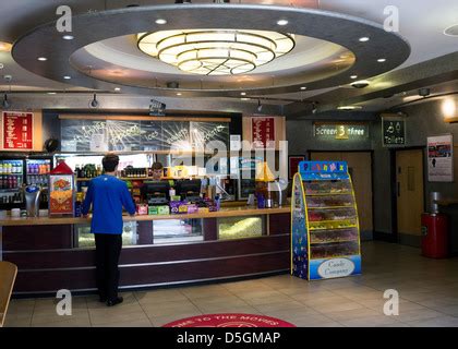 The Foyer of the Truro Plaza Cinema, Cornwall, Truro. Picture by Julie Edwards Stock Photo - Alamy