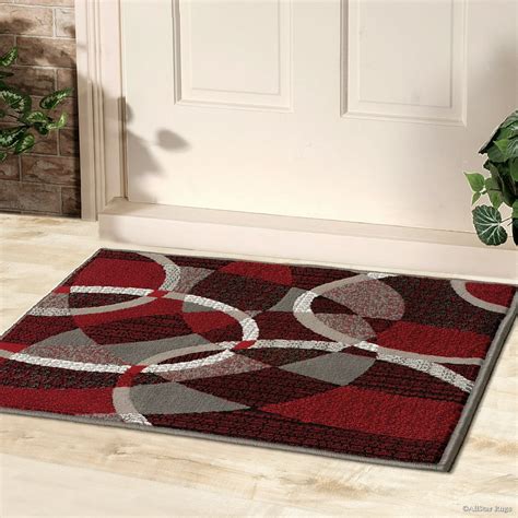 Red AllStar Modern. Doormat Accent Rug Contemporary Woven Area Rug ...