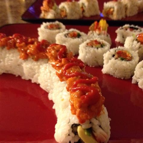 Spicy Dragon Roll Sushi Sooooo yummy! Love sushi!!