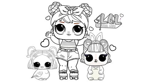 LOL Surprise Dolls and Pets Coloring Book | How to draw lol doll THIS COLORING PAGE IS HERE FOR ...