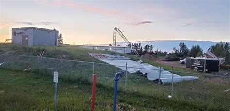 Trees toppled, buildings damaged south of Edmonton as severe weather tears through Alberta ...