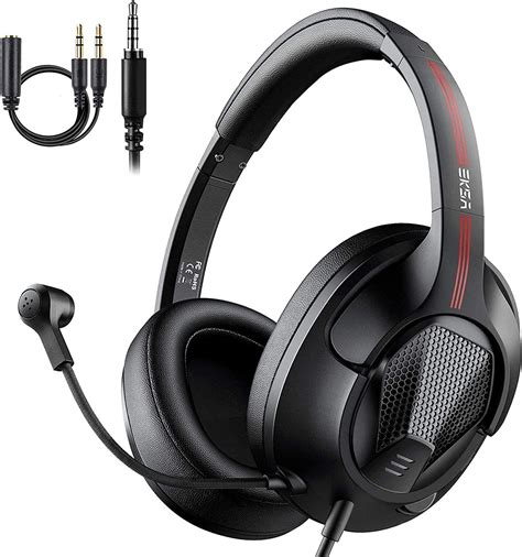 Computer Headset with Microphone, Wired Headphones for PC Xbox PS4 PS5 ...