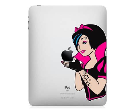 Emo Girl Styled Snow White iPad Decal | Gadgetsin