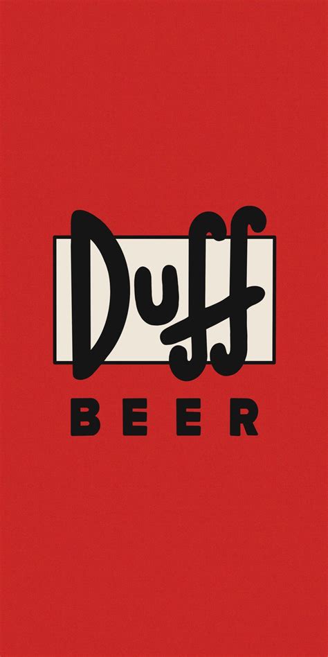 Cool Phone Wallpapers with Duff Beer Logo - Free Simpsons Wallpaper🍺