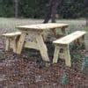 Picnic Table with Detached Benches Plans | Wilker Do's
