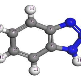 Figure1. Molecular structure of 1H-Benzotriazole (BTAH). | Download Scientific Diagram