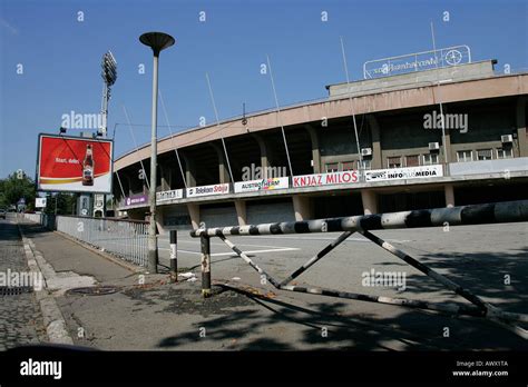 Stadium fan club football foot ball Partizan Belgrade Serbia Stock ...