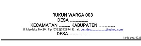 Contoh Kop Surat Resmi Pemerintah Desa - 22 Contoh Surat Dinas Resmi Pemerintah Swasta Sekolah ...