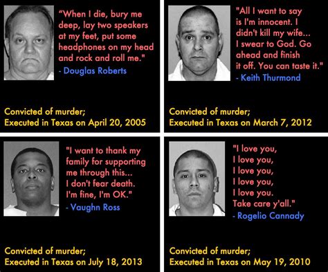 What Death Row Inmates Say in Their Last Words - Priceonomics