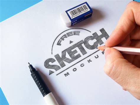 Sketch Drawing Mockup Set - Mockup World