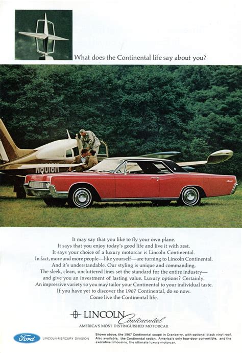 1967 Lincoln Continental Advertisement National Geographic… | Flickr