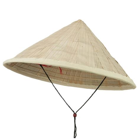 Asian Japanese Large Coolie Straw Bamboo Sun Hat Rice Farmer Adult ...