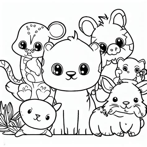 Coloriage Animaux Mignons Pour Enfants - télécharger et imprimer ...