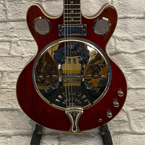 Cozart Resonator Electric Guitar Red - Evolution Music