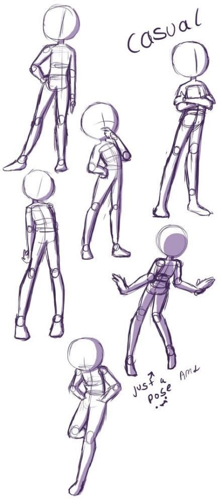 Drawing poses standing casual 60+ Ideas #drawing | Drawing people, Cartoon drawings of people ...