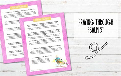 Printable Free Printable Psalm 91 Prayer - Printable Templates Free